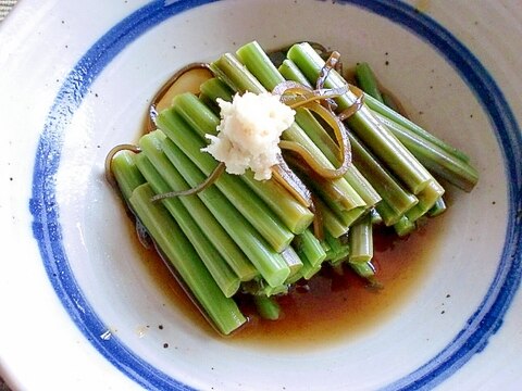 「わらび」のだし醬油漬け